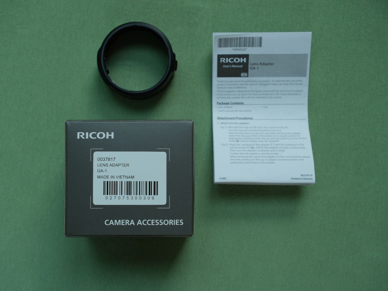 Ricoh Adattatori foto: Ricoh Lens Adapter GA-1 – Nuovo (secondo la descrizione) da Bern venduto da Dibe2