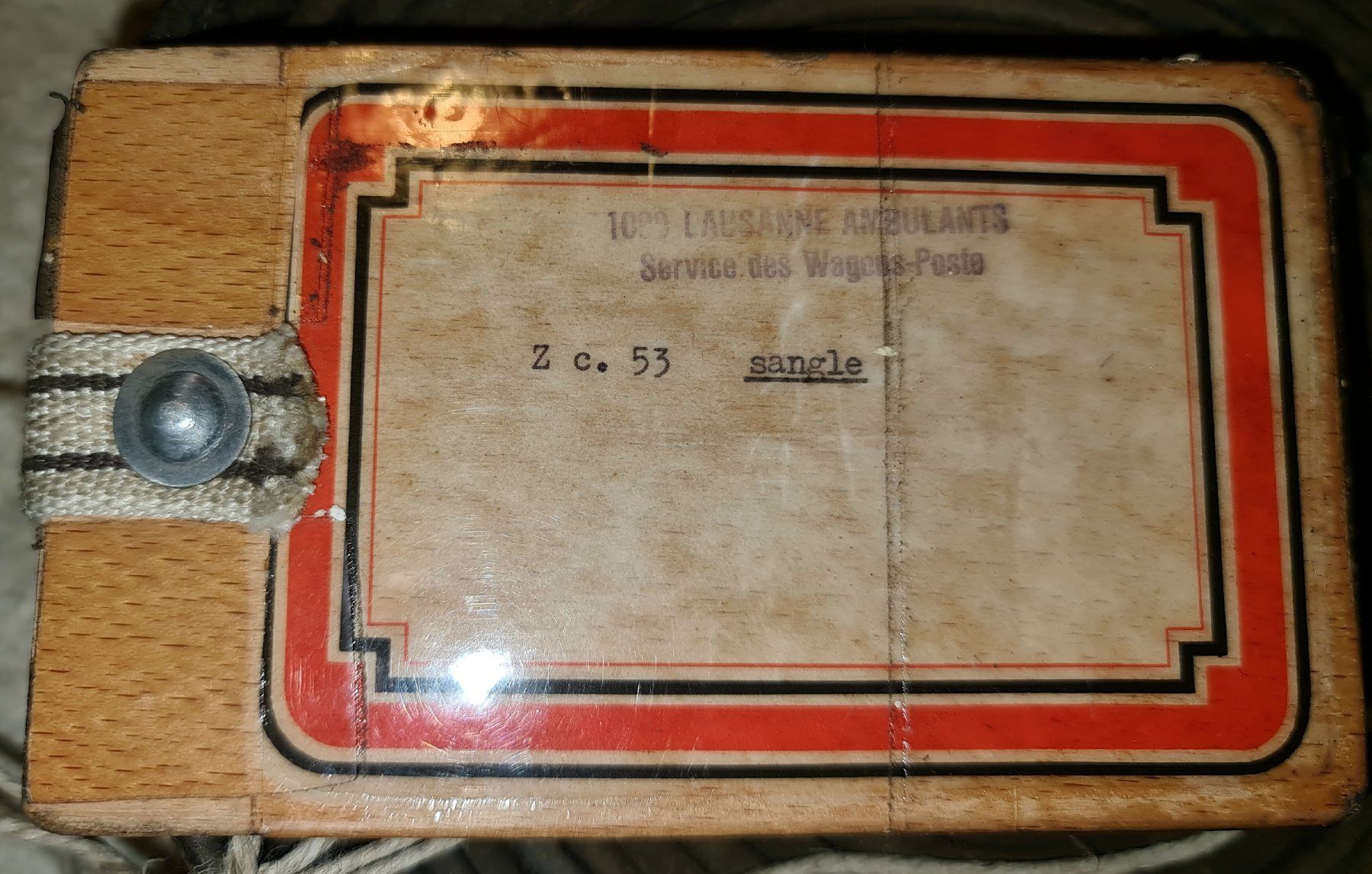Cinture: Sangle d'ambulant postal. – Usato da Cortaillod venduto da signep 3
