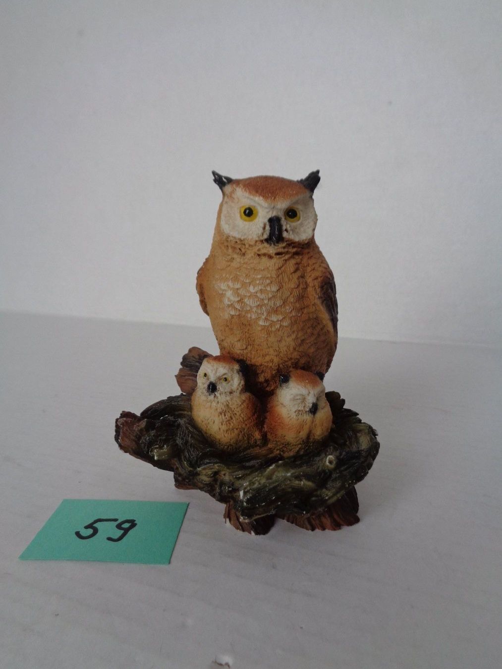 Figurines: Eule mit Nachwuchs - Polyresin-Figur – D'occasion à Chur par omonia