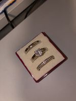 3 Ringe Set Silber  Grösse 19