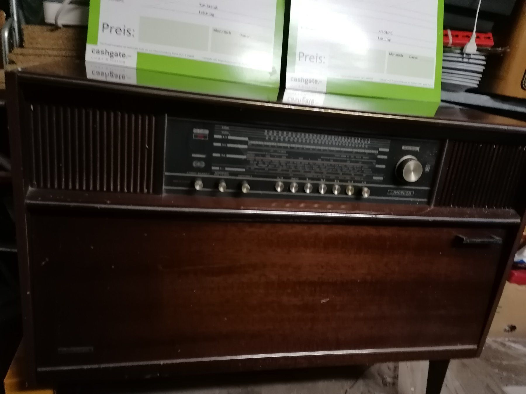 Giradischi: antik LUMOPHON AUTOMATIC 36.Stereo-Konzertschrank intermezzo – Usato da Biel / bienne venduto da Sarouch9 1