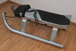 Davoser Schlitten, neuwertig, mit Kissen und Tasche, TOP!