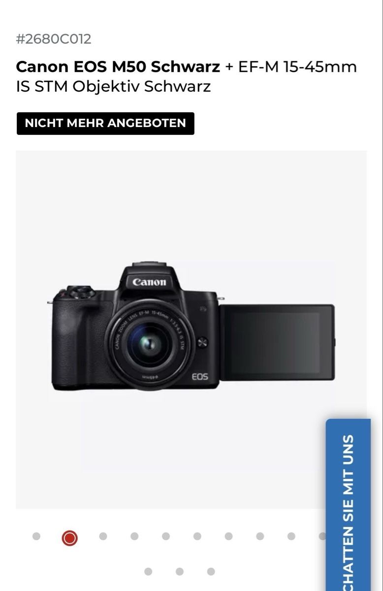 Canon Fotocamera: Canon EOS M50 black inkl. EF-M 15-45mm – Usato da Attinghausen venduto da apfelmuess 3