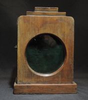 Vintage Holzkästchen mit Sichtfenster, Uhren Vitrine