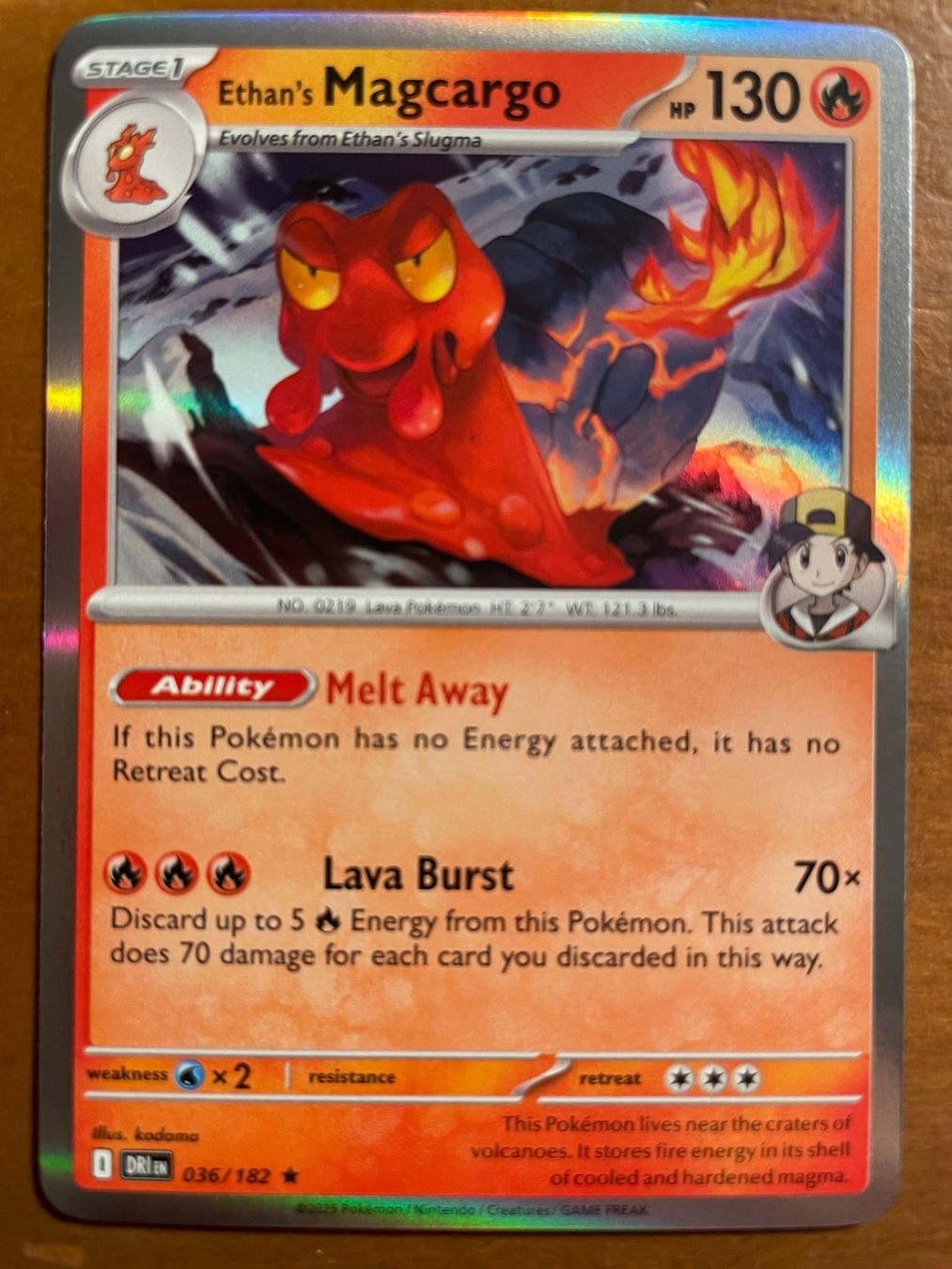 Pokémon Carte collezionabili: Pokemon Ethan's Magcargo Holo (Versand gratis) – Nuovo (secondo la descrizione) da Chur venduto da Angerson