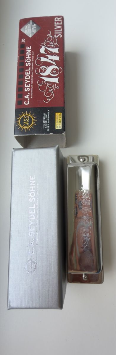 Seydel Strumenti musicali: C.A. Seydel Söhne Blues Harmonica Silver 20 neu – Usato da Zürich venduto da Fidel59 3