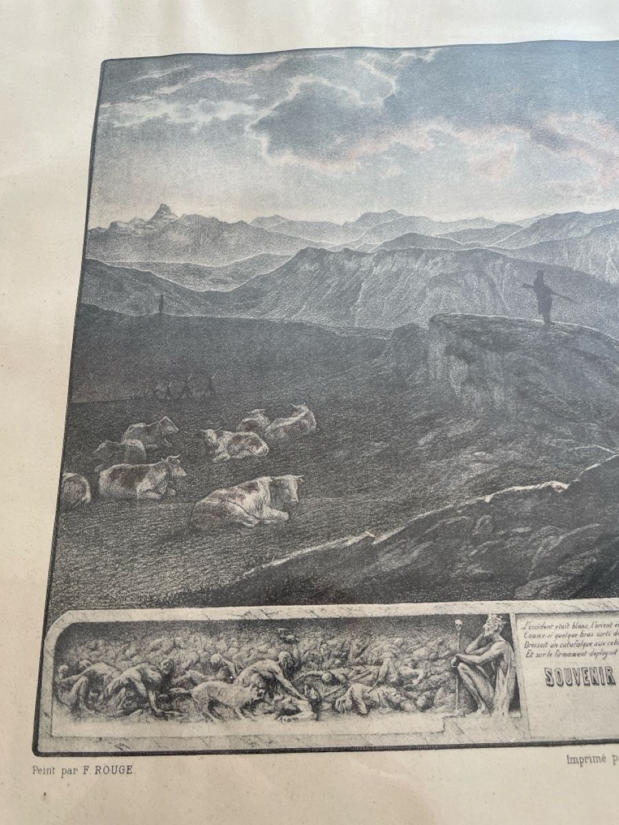 Grafica & Litografie: Originale Lithographie 1914 - Schweizer Armee Mobilmachung – Usato da Zürich venduto da Galfran 2