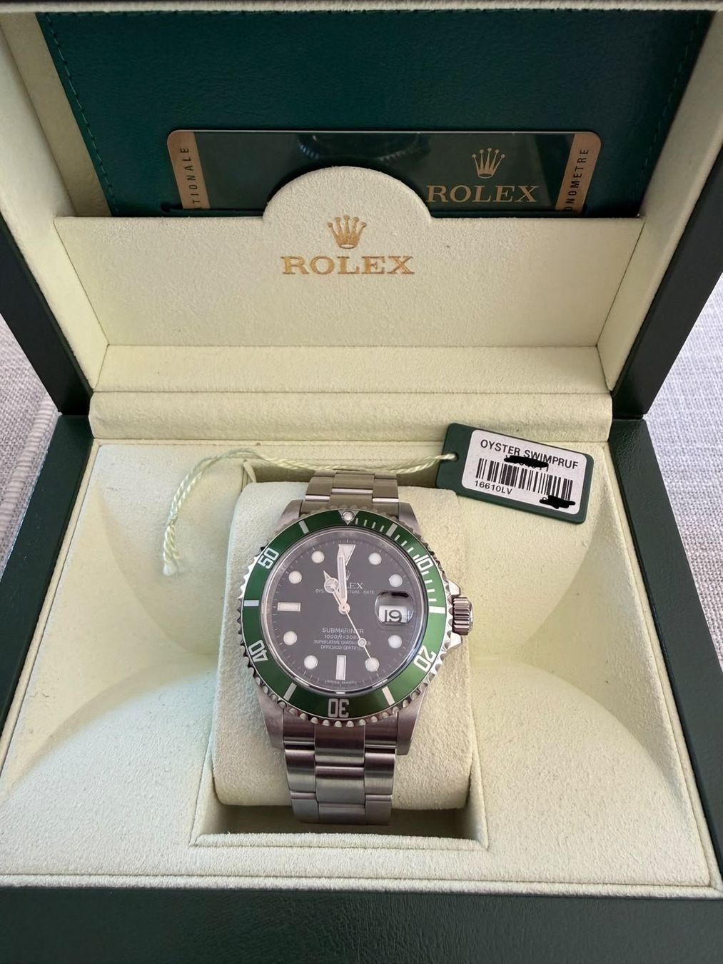 Rolex Orologi: Rolex Submariner Kermit 16610LV Mint Condition – Nuovo (secondo la descrizione) da Erlenbach ZH venduto da pol30
