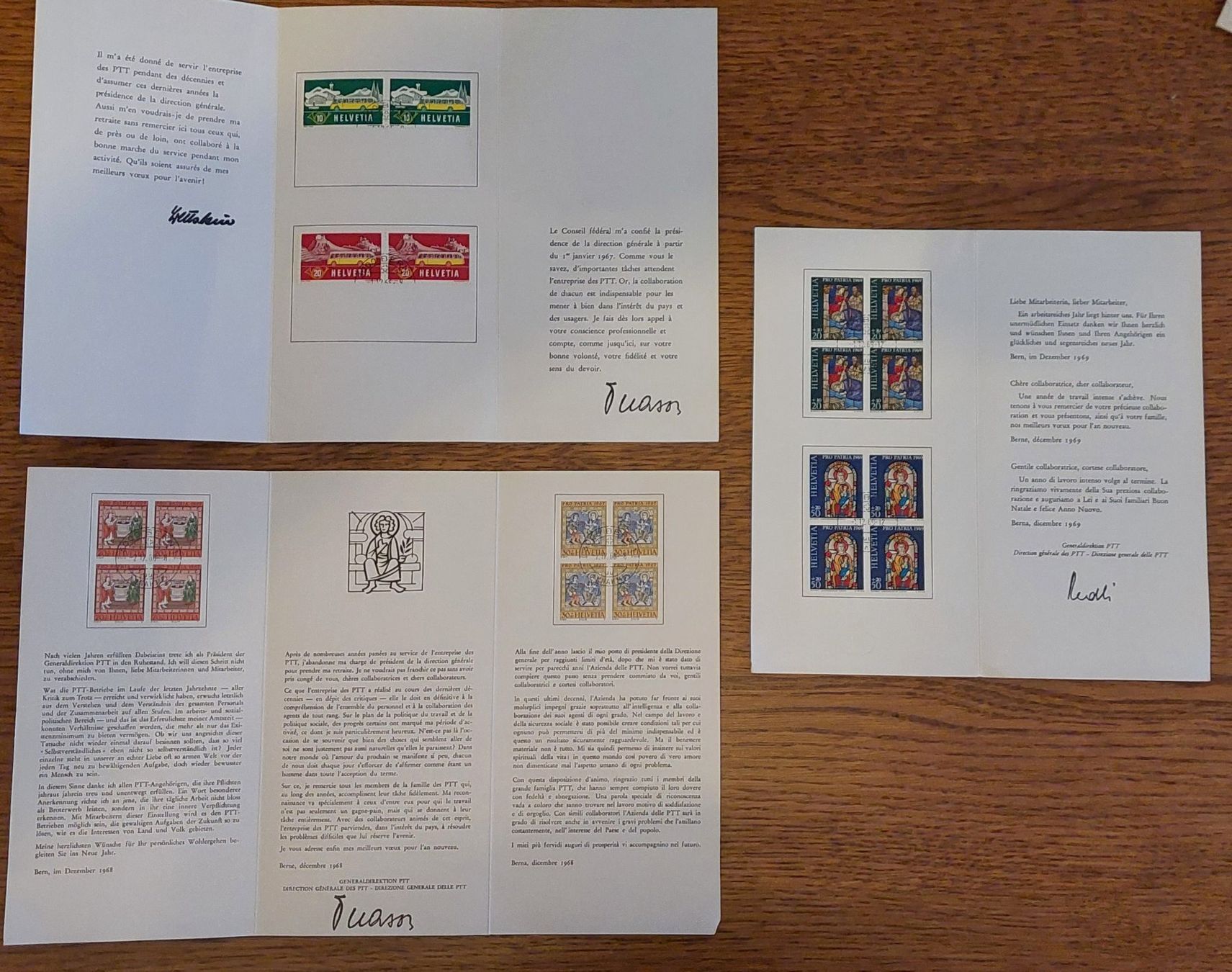 Tutti i francobolli: Suisse, divers carnets souvenir de 'administration PTT – Usato da Saillon venduto da picav 1