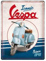 Vespa Iconic Hängeschild Blechschild Wandbild Schild 30x40cm