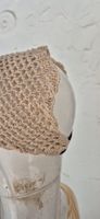 Gehäkeltes Haarband in beige