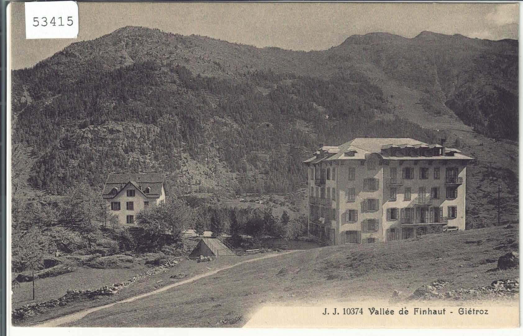 Cartoline postali: Vallee de Finhaut - Gietroz – Usato da Ettingen venduto da Kartenplanet