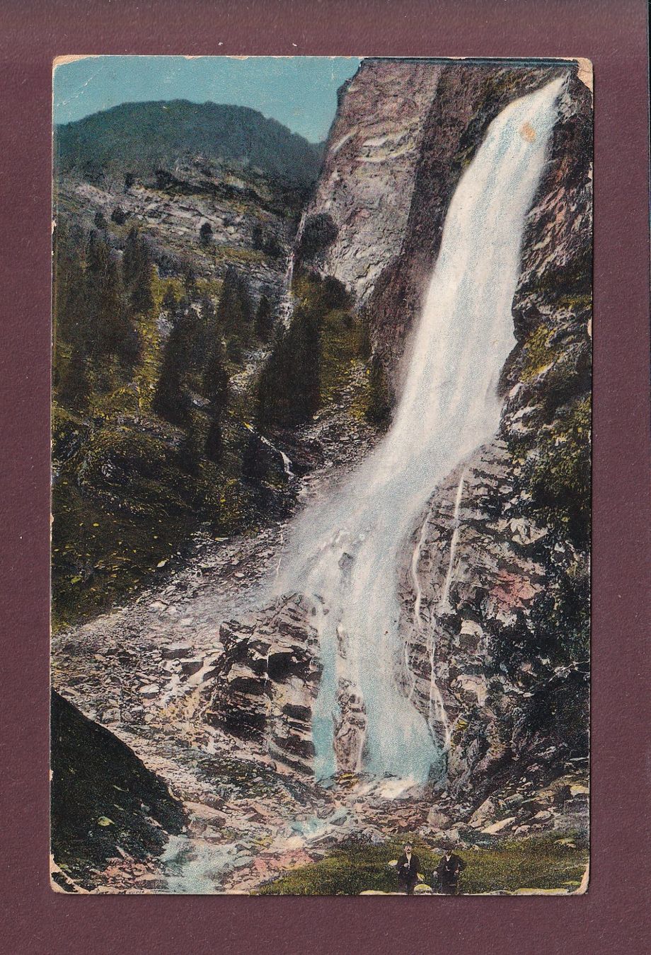 Cartoline postali: Valle Mesolcina - Cascata di BUFFALORA // angles émoussés // – Usato da Pully venduto da nicecards