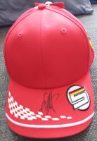 Mütze Cap Sebastian Vettel Ferrari Nr. 5 Autogramm F1