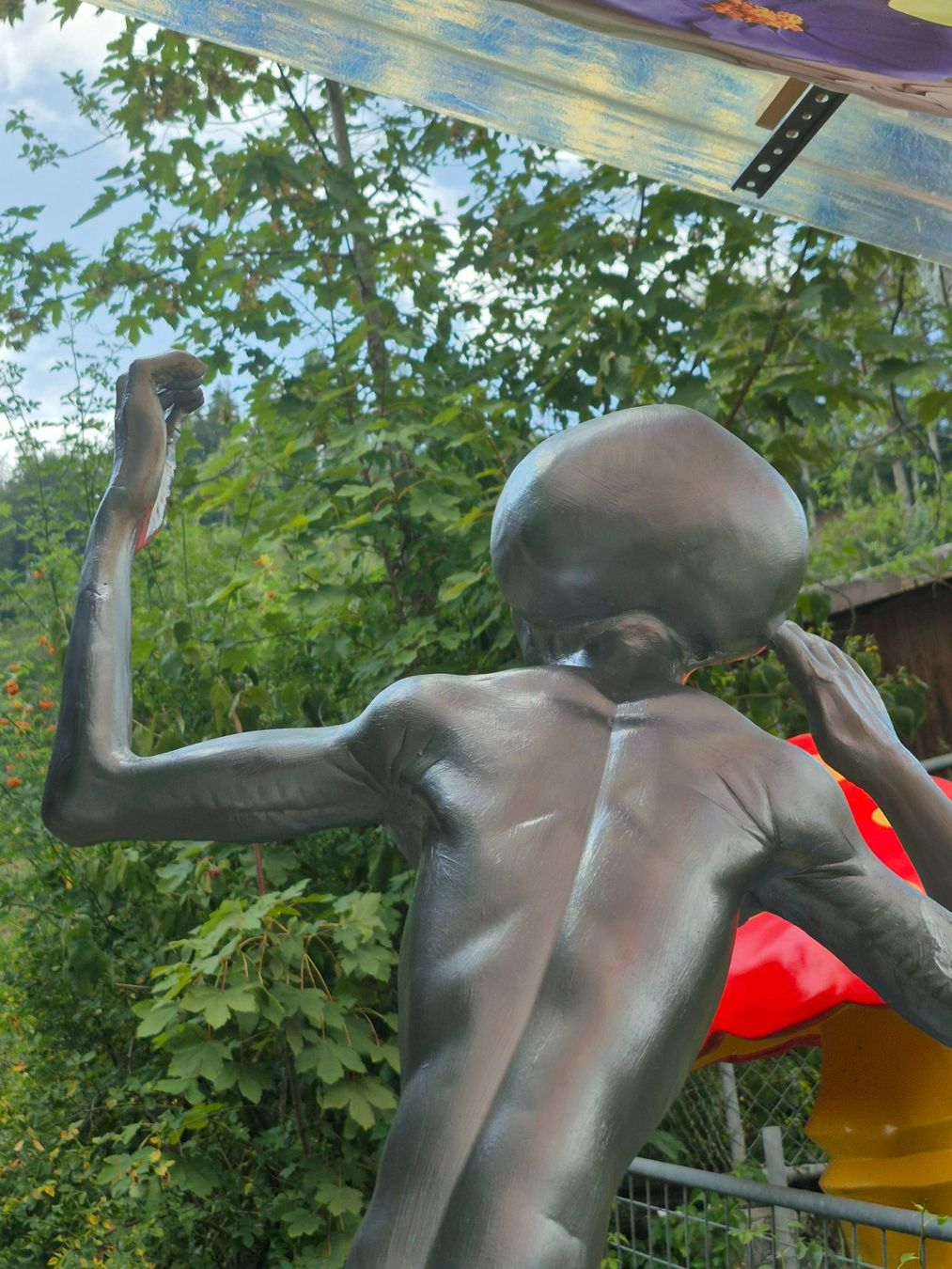 Statuette: Antike Alien Figur 1950 - 1960  Höhe 125 cm – Usato da Schafhausen im Emmental venduto da Herzrose 6