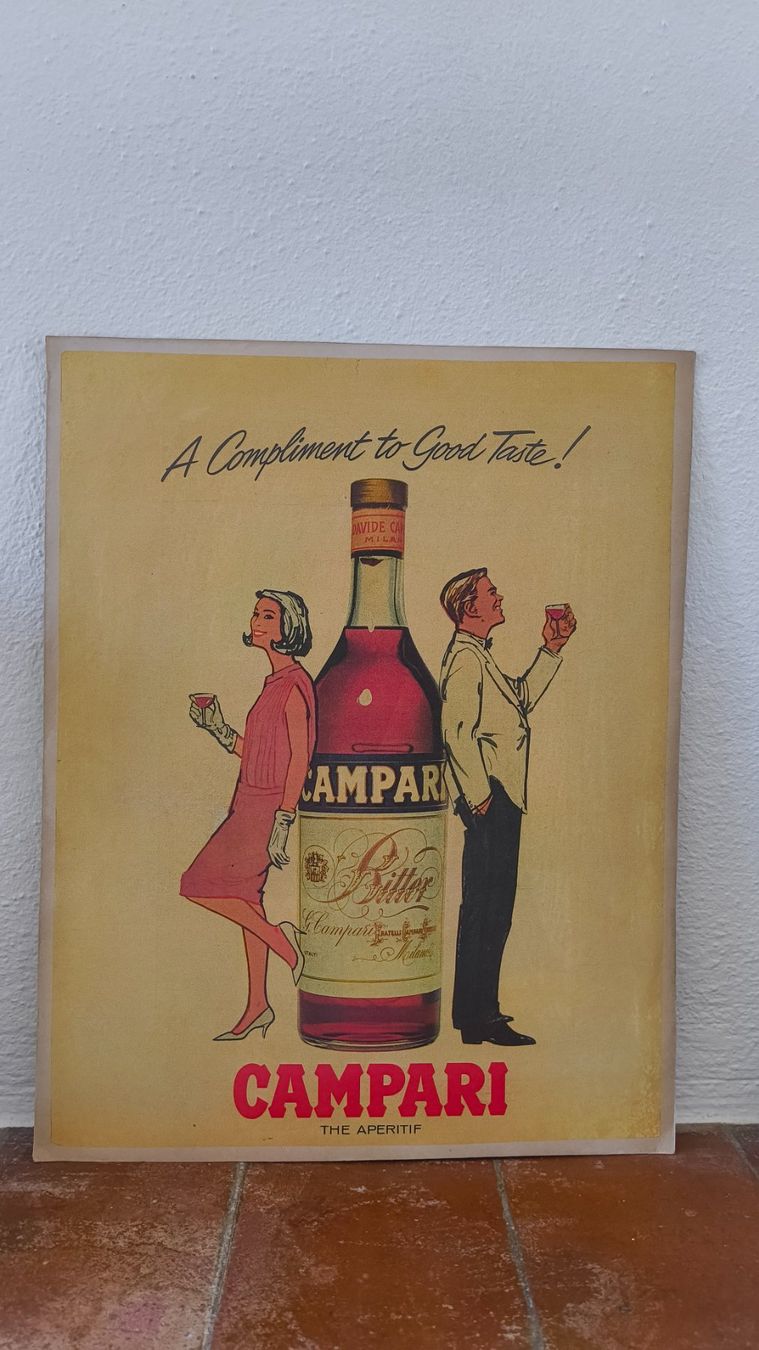 Posters & Illustrations: Vintage Campari poster – D'occasion à Pedrinate par Abitandmore