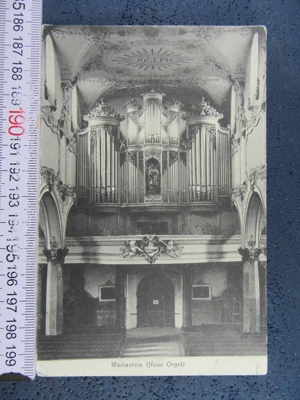 Cartoline postali: MARIASTEIN 1912 NEUE ORGEL SO AK – Usato da Ettingen venduto da Hausi4711