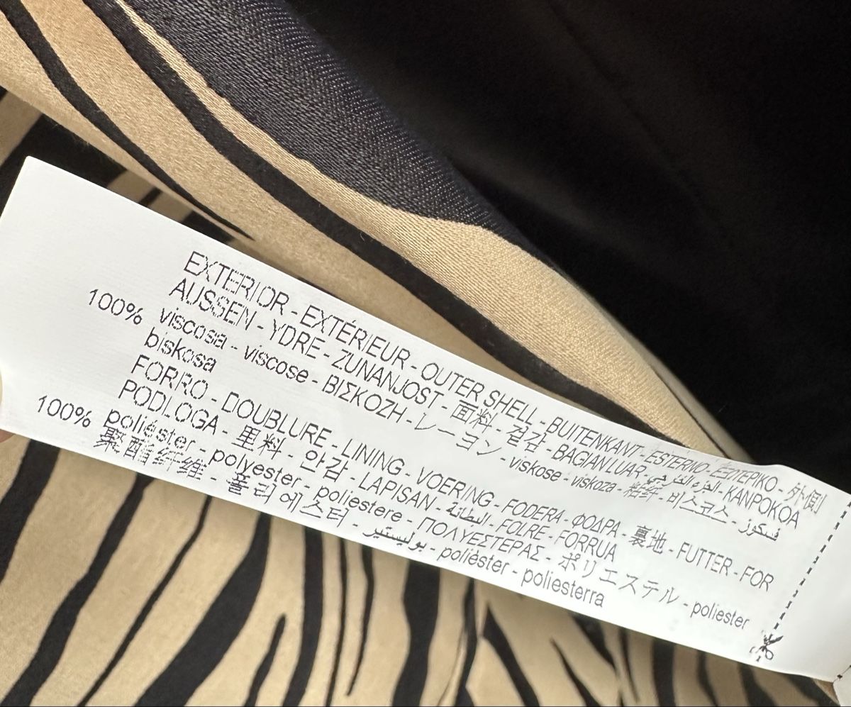Zara Giacche: Blazer im Zebramuster von Zara / Gr. S – Usato da Bern venduto da Fraeuleinhonig 3