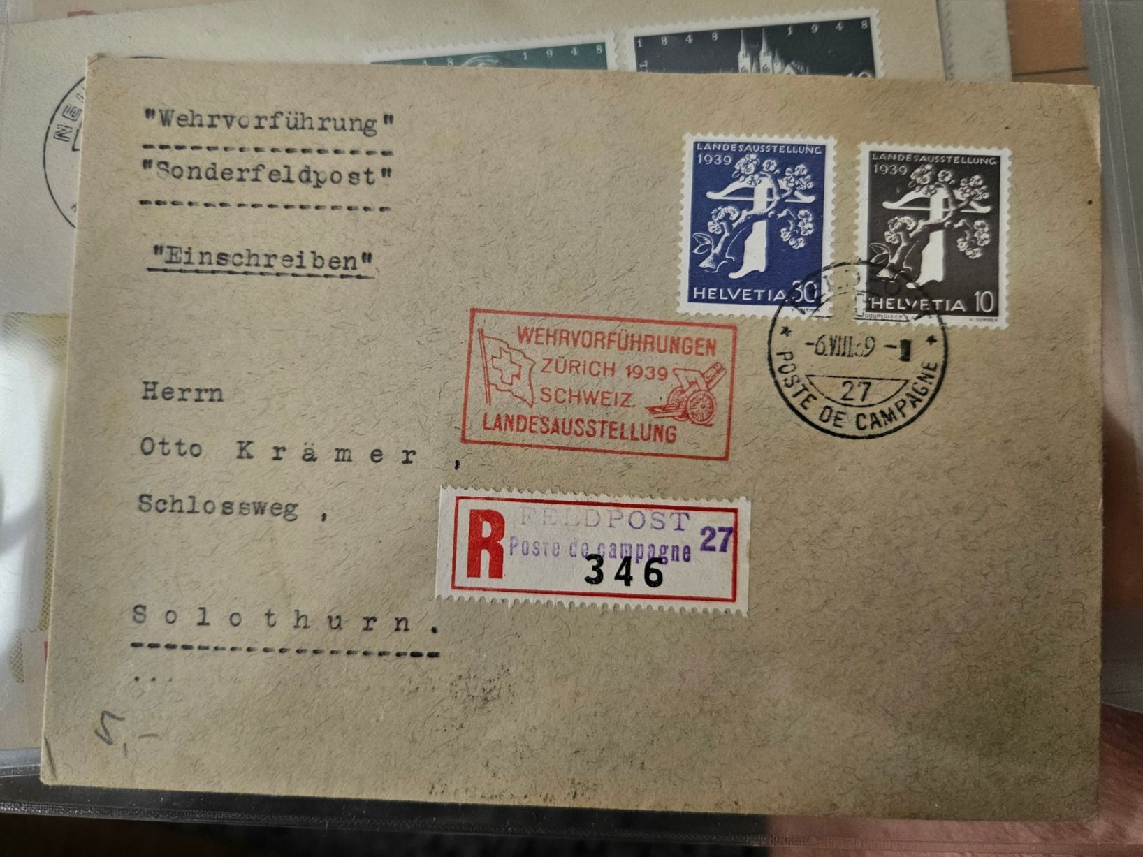 Tutti i francobolli: Wehrvorführung Sonder R - Feldpost 5.-- – Usato da Buttikon SZ venduto da Marcelr 1