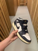 Nike Air Jordan 1 Mid Sneaker blau weiss guter Zustand