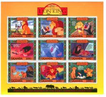 Block "Walt Disney. Der König der Löwen". Uganda