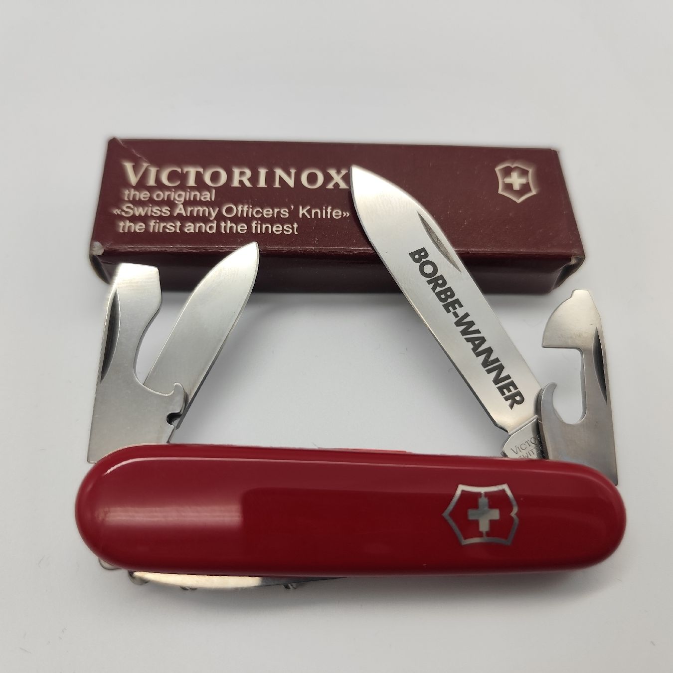 Victorinox Coltelli tascabile: Victorinox Borbe-Wanner Werbemesser gemäss Bilder... – Nuovo e nell'imballaggio originale da Hellbühl venduto da 30R_R30