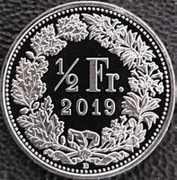 50 Rappen 2019 stgl. / aus Münzsatz