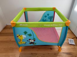 Hauck Reis-Laufgitter Sleep n Play SQ gebraucht bunt