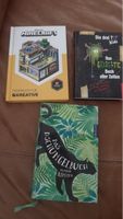 Drei Bücher; Minecraft, Dschungelbuch, Fragezeichen, neuwert