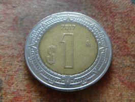 MEXIQUE   1  Peso  2017  Amérique-Sud