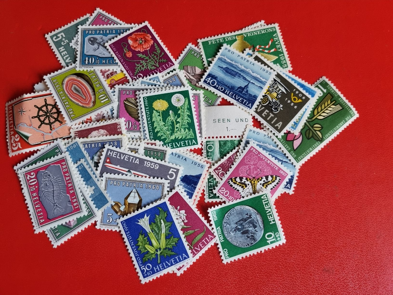 Alle Briefmarken: BRIEFMARKENSAMMLUNG SCHWEIZ: POSTFRISCH  – Gebraucht aus Heimenschwand von rog_p7h9