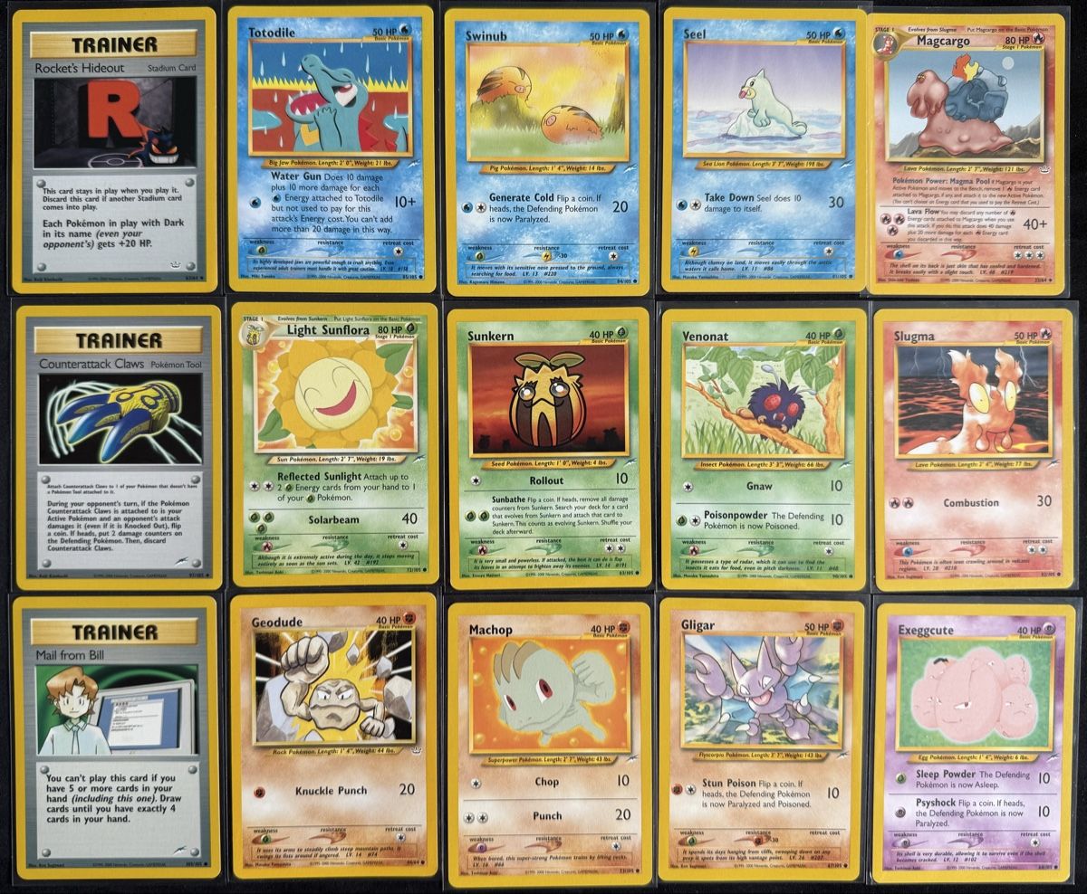 Pokémon Sammelbilder & Trading cards: Neo Series 15 Cards Set – Gebraucht aus Winterthur von SiddyPokemon