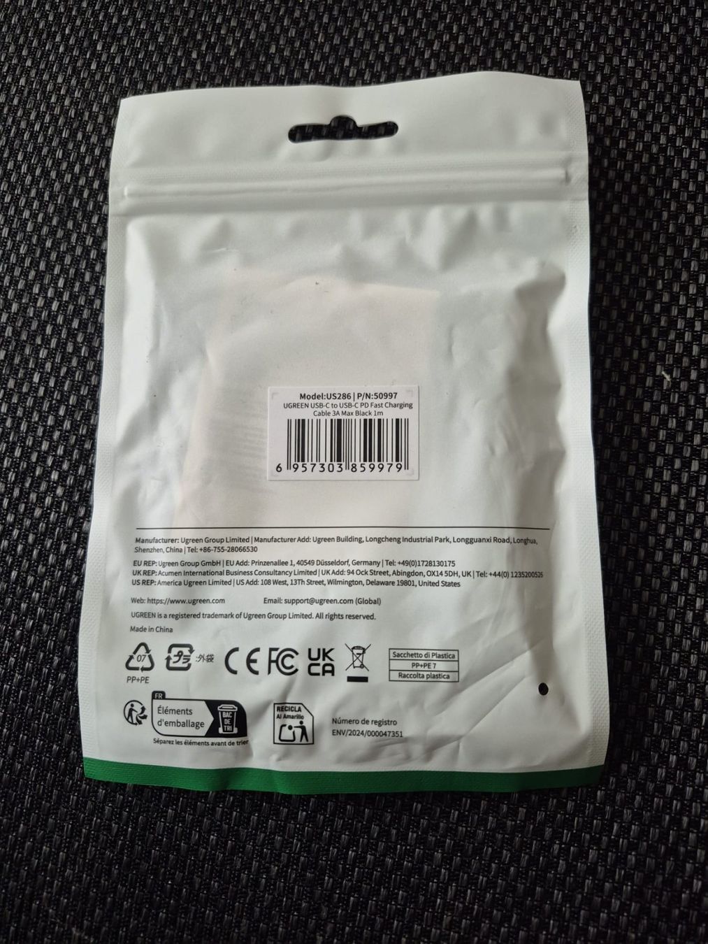 Ugreen Cavi: [NEU] UGREEN USB-C USB-C 60W (1M) – Usato da Basel venduto da D4rthbane 1