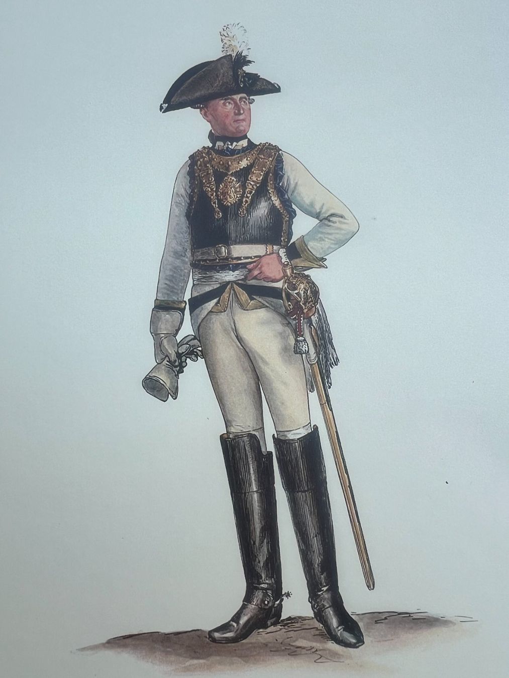 Stiche: Gravure Originale Officier Régiment de Cuirassiers No. 4 ... – Gebraucht aus Savigny von ron_q529 3
