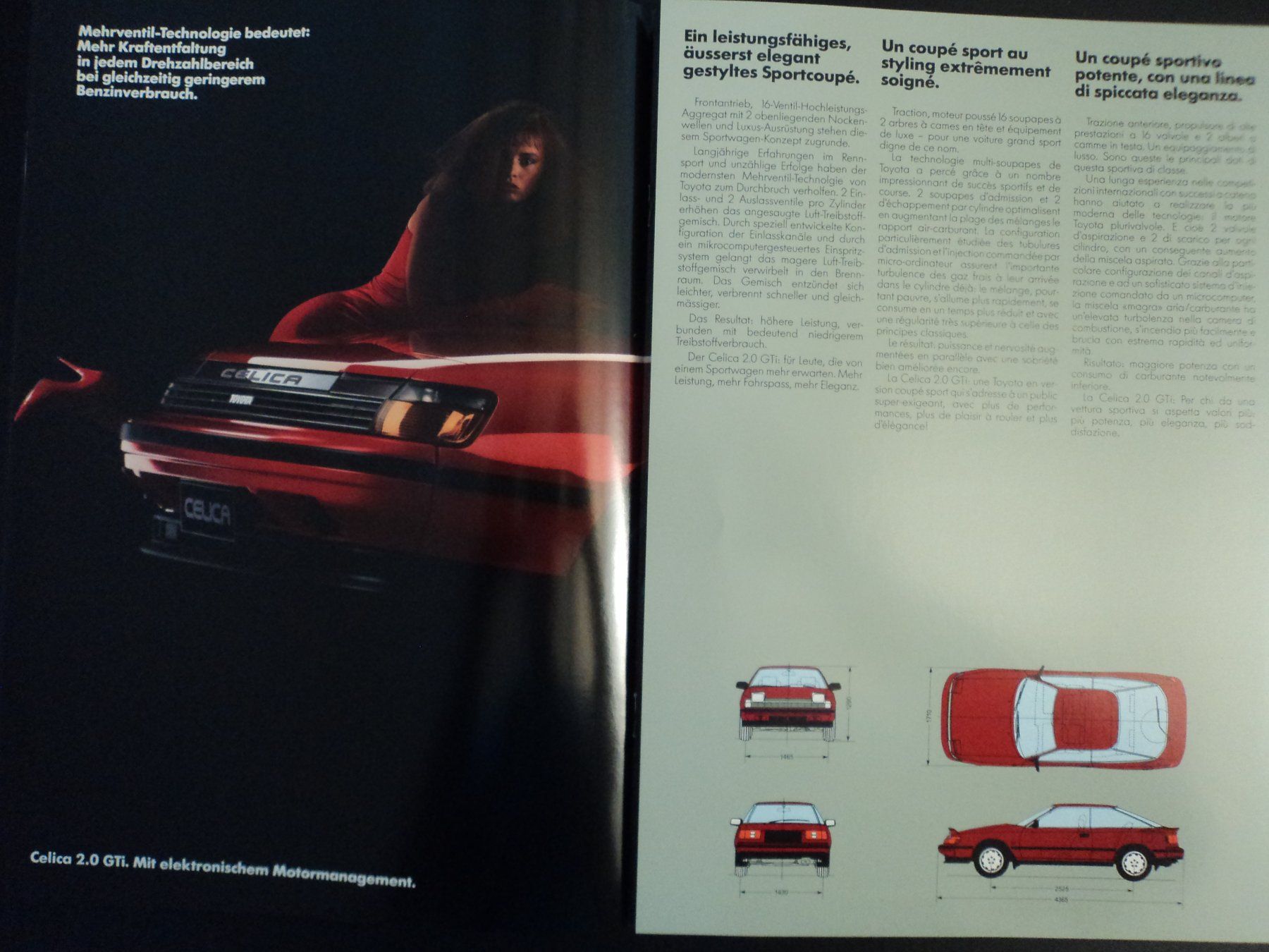 Toyota Documents: Prospekt Toyota Celica 1988 – D'occasion à Schwarzenburg par modelCARama 4