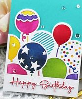 Neue  Stanzschablone  Ballons / Party / Geburtstag