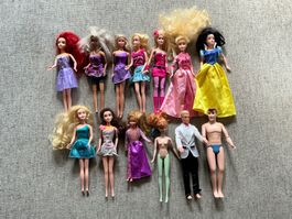 13 Barbie (Simba) Puppen,mit Schneewittchen &Prinz Florian