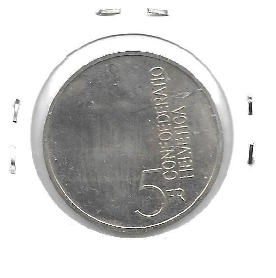 Tutti le monete: Monnaies Suisse 5 fr 1985 – Usato da Muraz (Collombey) venduto da Resine 1