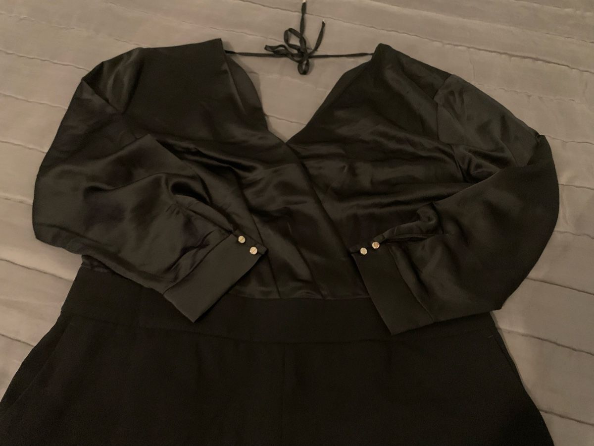 H&M Tute: Jumpsuit H&M; schwarz/ Satin, Grösse 46 – Usato da Rikon im Tösstal venduto da miarosen 3