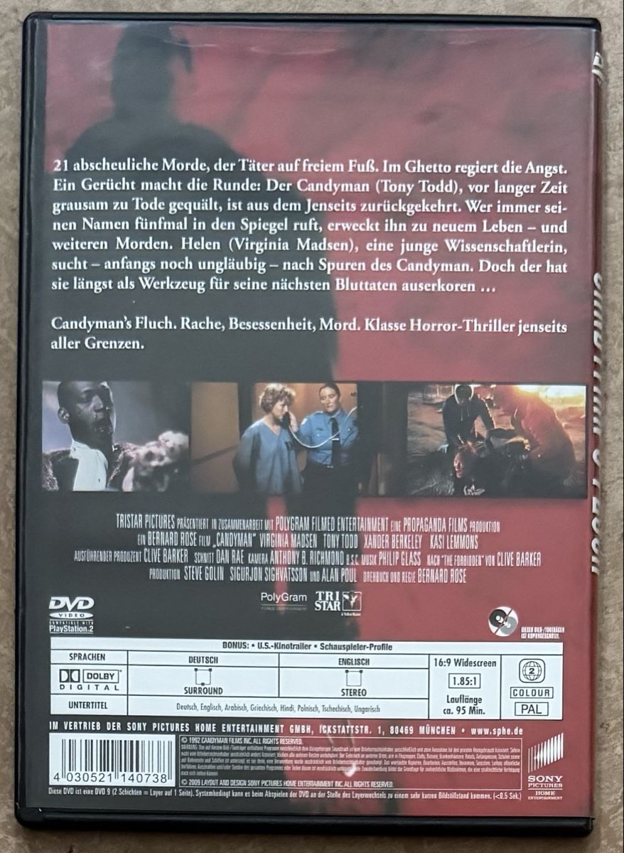 Alle DVDs: CANDYMAN‘S FLUCH  – Neu (gemäss Beschreibung) aus Dietikon von AndreaSch01 1