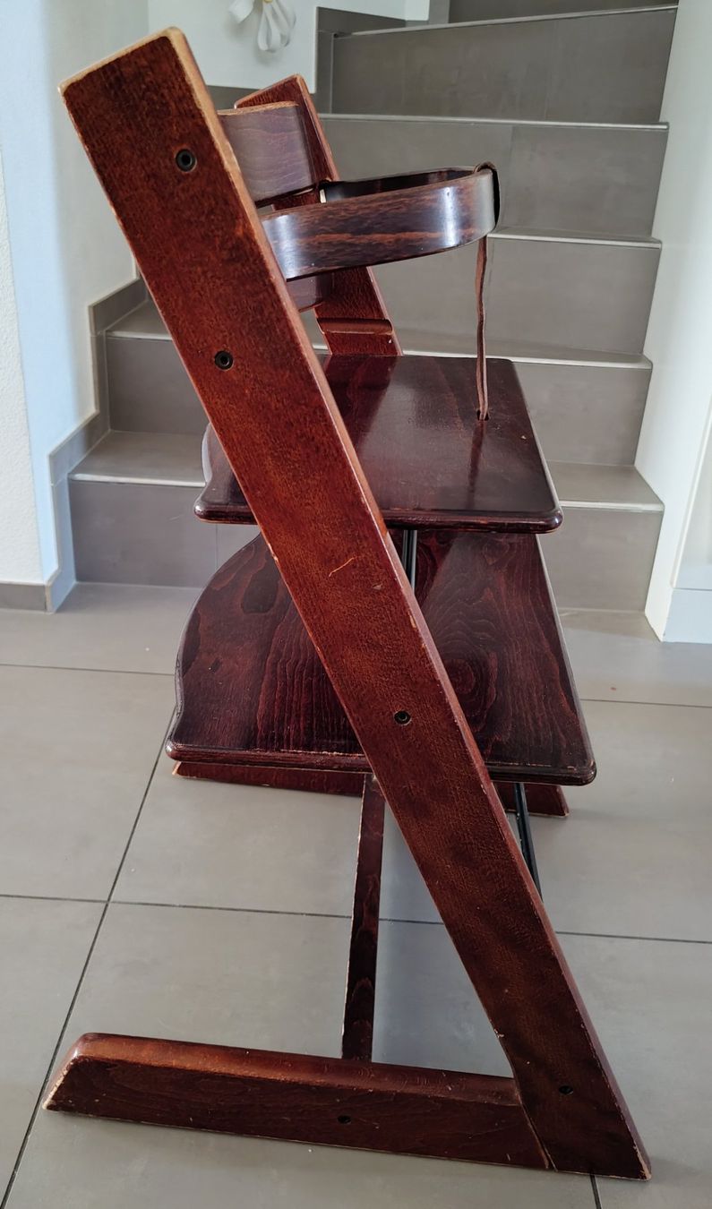 Stokke Chaises hautes: TripTrap Stokke mit Sicherheitsbügel – D'occasion à Aesch BL par mur_b7jh 1