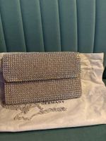 Abendtasche Silber mit Swaroskisteinen besetzt