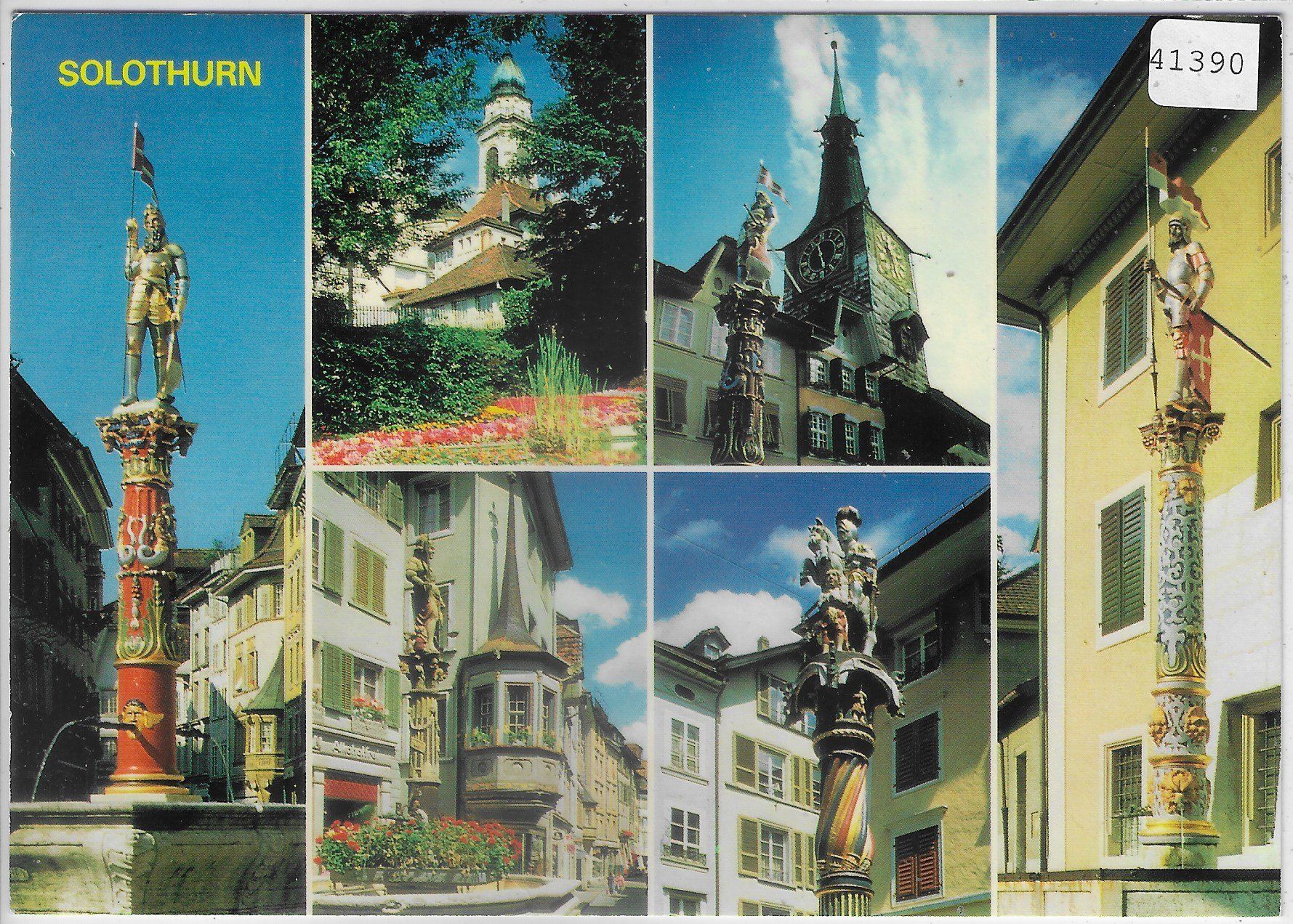 Cartes postales: Solothurn - Brunnenfiguren – D'occasion à Ettingen par Kartenplanet
