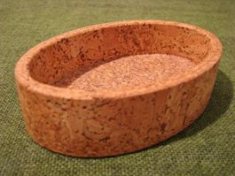 Kork Schale Teller Konfekt Schmuck Behälter oval MINI