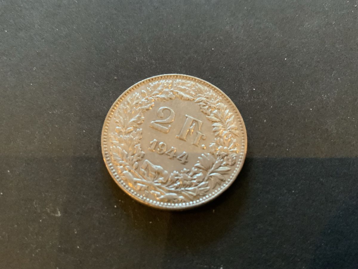 Tutti le monete: 1944 2 FRÄNKLER SILBER SS++ – Usato da Beinwil am See venduto da Ricri