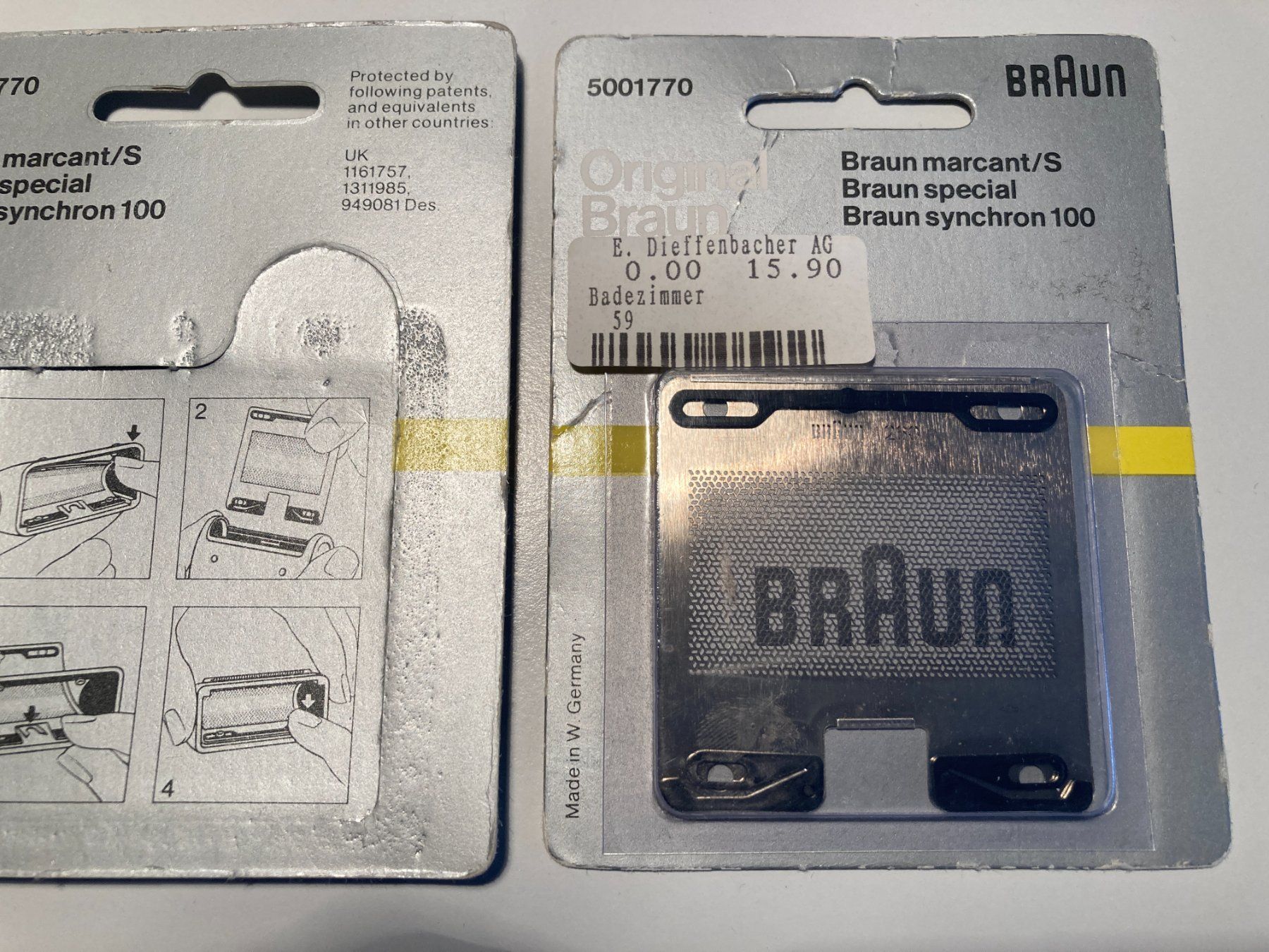 Braun Rasoi & Lamette da barba: Braun Rasierer Ersatzteil – Nuovo e nell'imballaggio originale da Wil SG venduto da Pin05 3