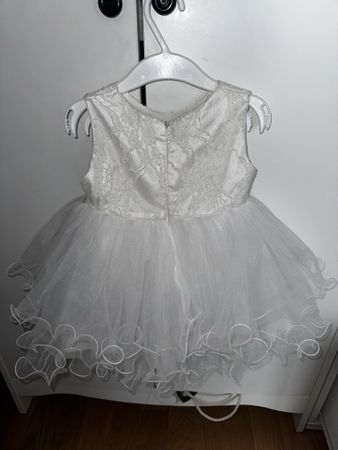 Festliches, weisses Kleid Gr. 80/86 Top Zustand!