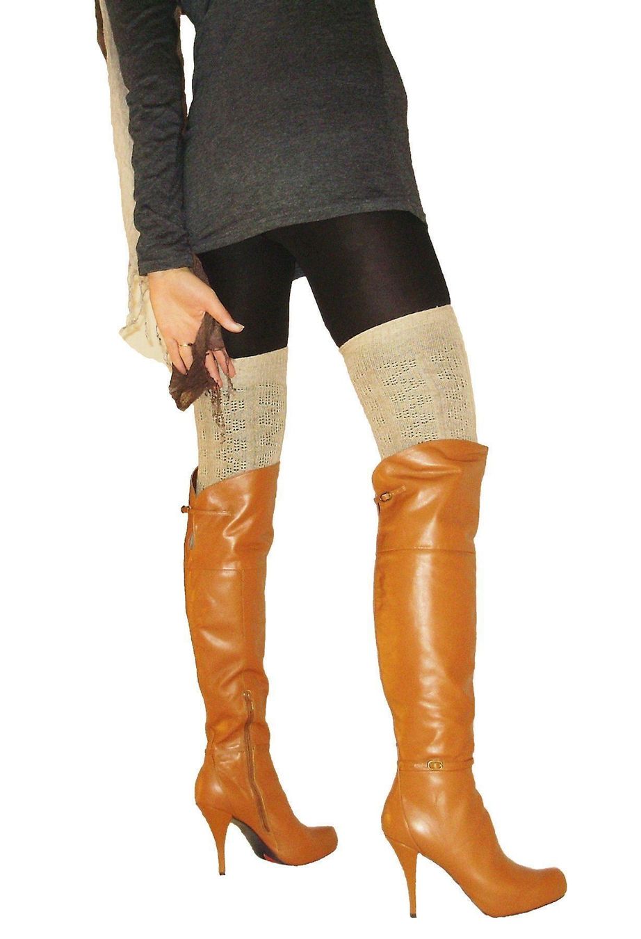Scarpe da donna: Overknee Luichiny Gr. 41  in braun – Nuovo e nell'imballaggio originale da Horn venduto da thatlooksgood 3