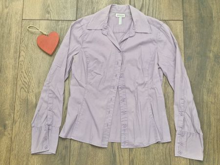 Bluse Street One lila Langarm Grösse 36 gebraucht