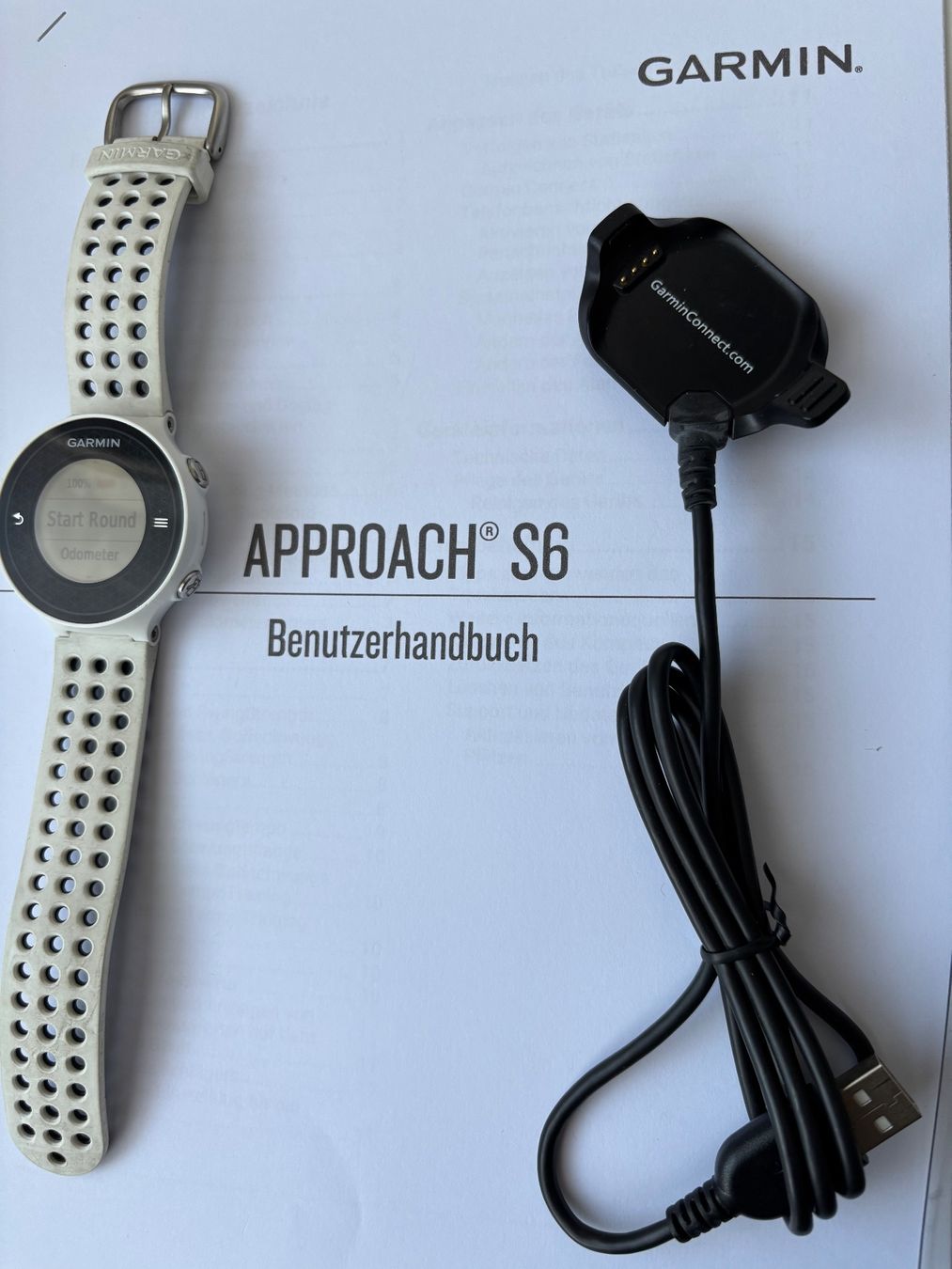 Garmin Montres: Golf Uhr, Garmin S6 weiss – D'occasion à Schaffhausen par pbrunos1